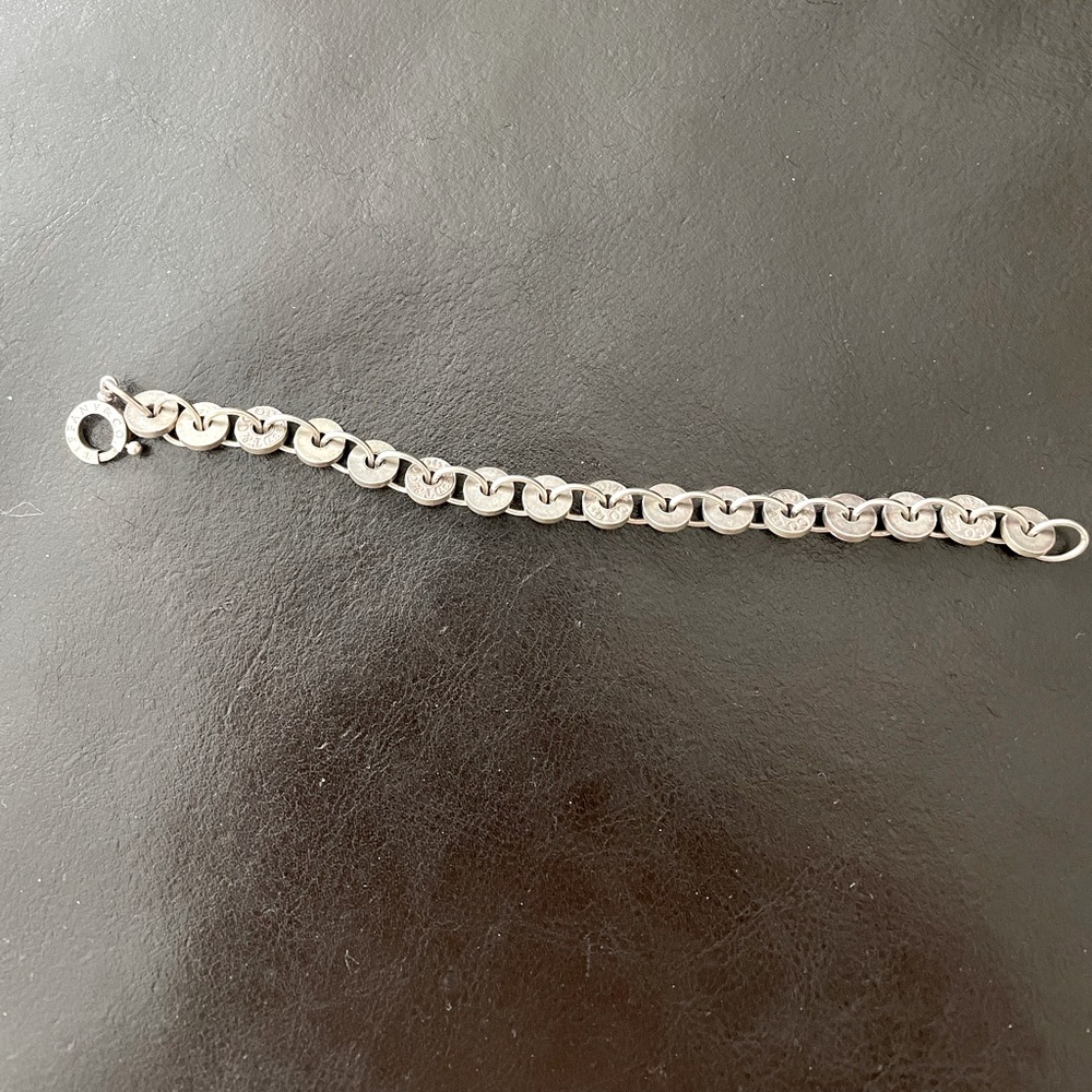 Tiffany sterling silver link bracelet